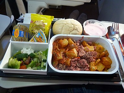 Etihad Airways inflight meals ATH-AUH - July 2012